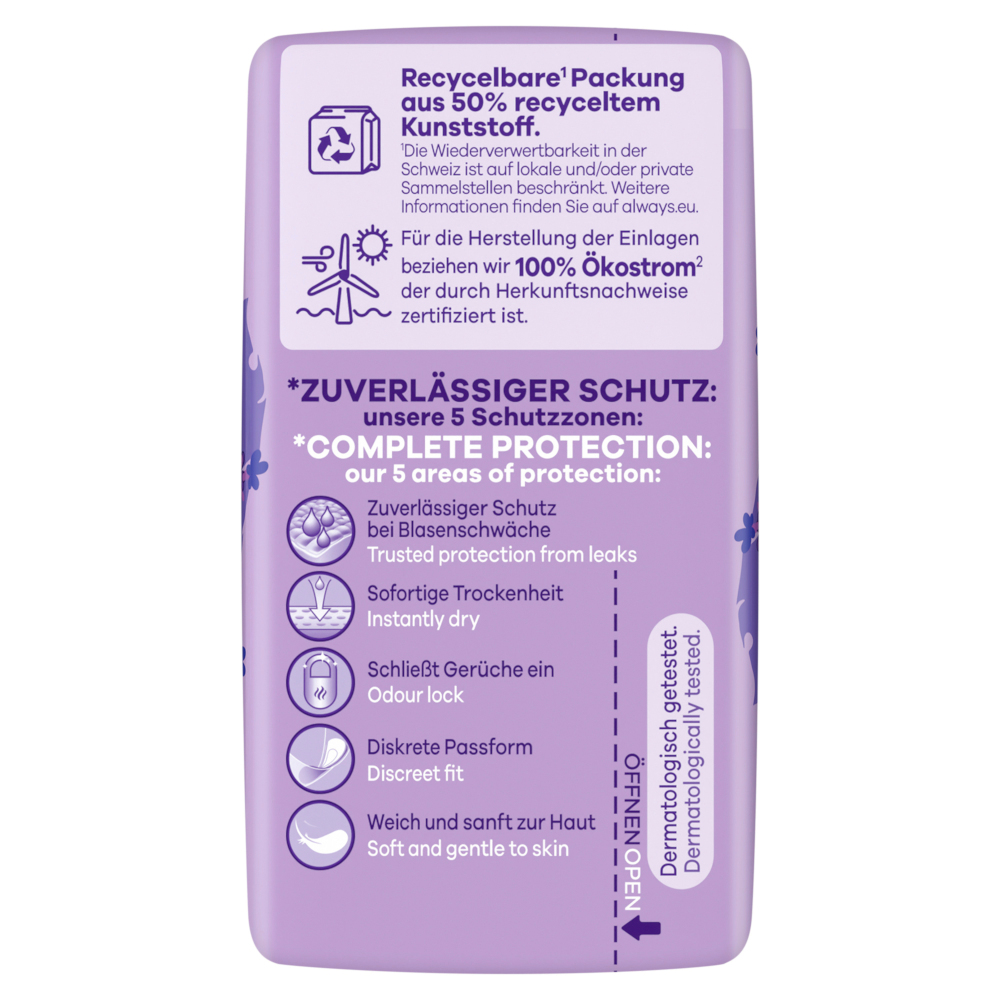 always discreet Bei Blasenschwäche Einlagen+ long 10 St Binden