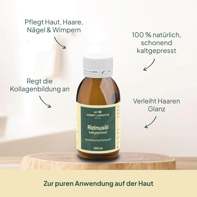 Rizinusöl kaltgepresst kosmetischer Rohstoff 100 ml Öl