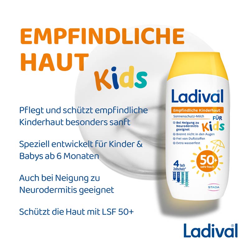 Ladival Kids Sonnenschutz SPF50+ Set plus Schleich Meeresschildkröte 1 St Sparset
