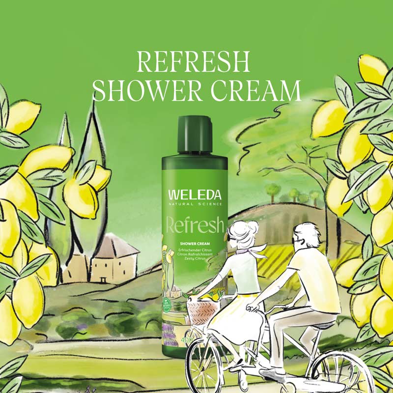 WELEDA Refresh SHOWER CREAM Citrus 400 ml Duschgel
