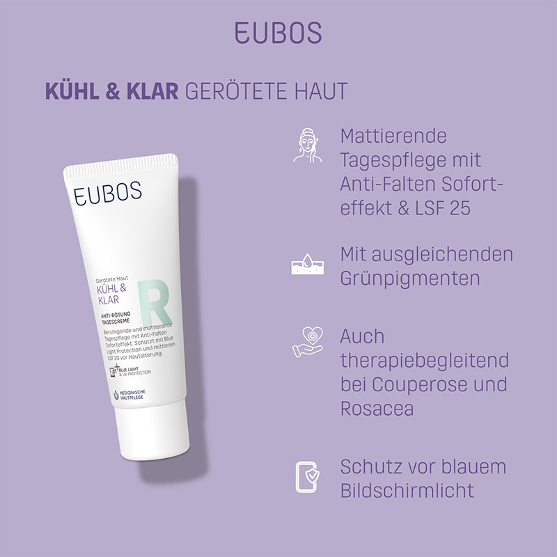 EUBOS KÜHL & KLAR ANTI - RÖTUNG TAGESCREME LSF 20 40 ml Creme