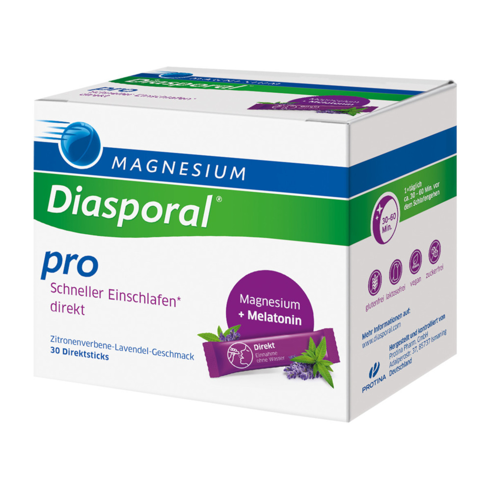 Magnesium Diasporal pro schneller Einschlafen 30 St Granulat