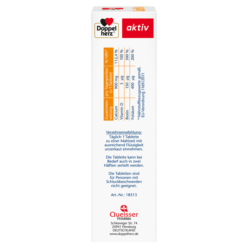 Doppelherz aktiv Calcium 900 + D3 80 St Tabletten