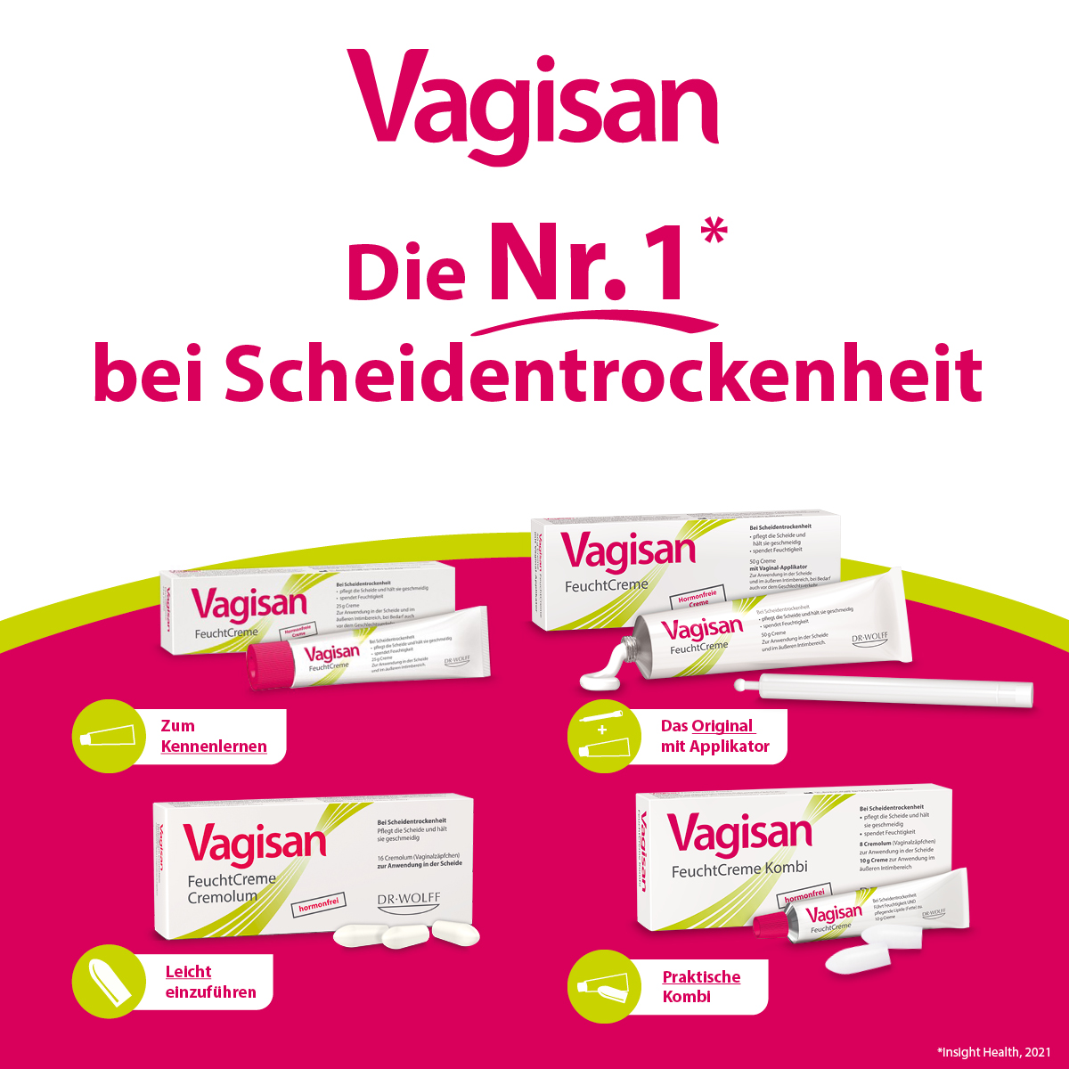 Vagisan FeuchtCreme Kombi - Bei trockener Scheide 1 Packung Kombipackung