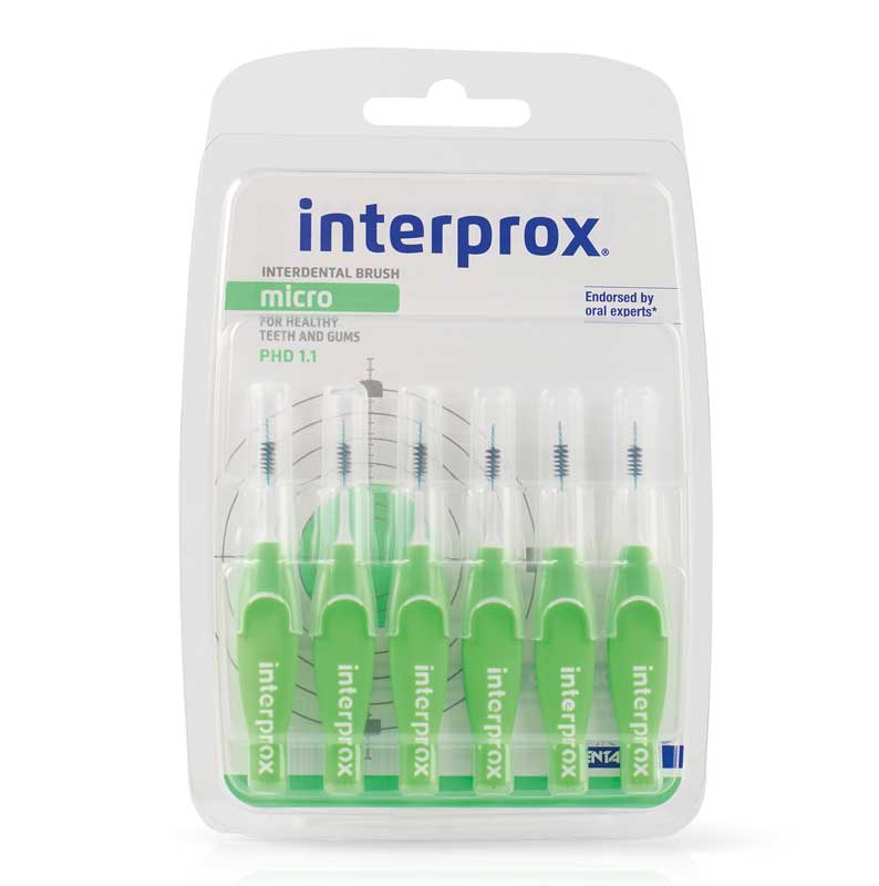 INTERPROX reg micro grün Interdentalbürste Blis. 6 St Zahnbürste