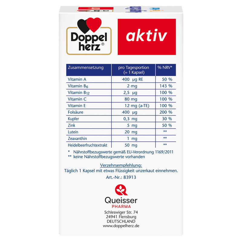 Doppelherz aktiv Augen Extra Tag + Nacht  90 St Kapseln