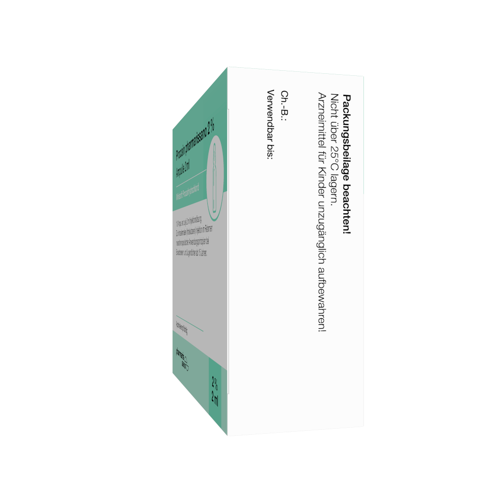 Procain pharmarissano 2% Ampulle 2ml 10X2 ml Injektionslösung