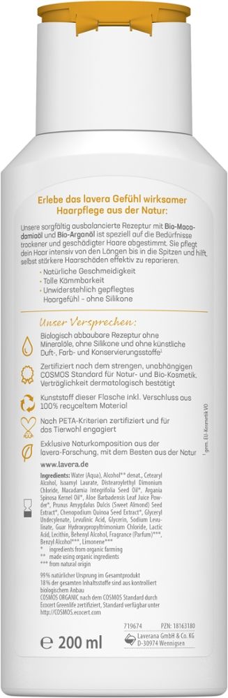 lavera PFLEGSPÜLUNG REPAIR & TIEFENPFLEGE 200 ml Haarspülung