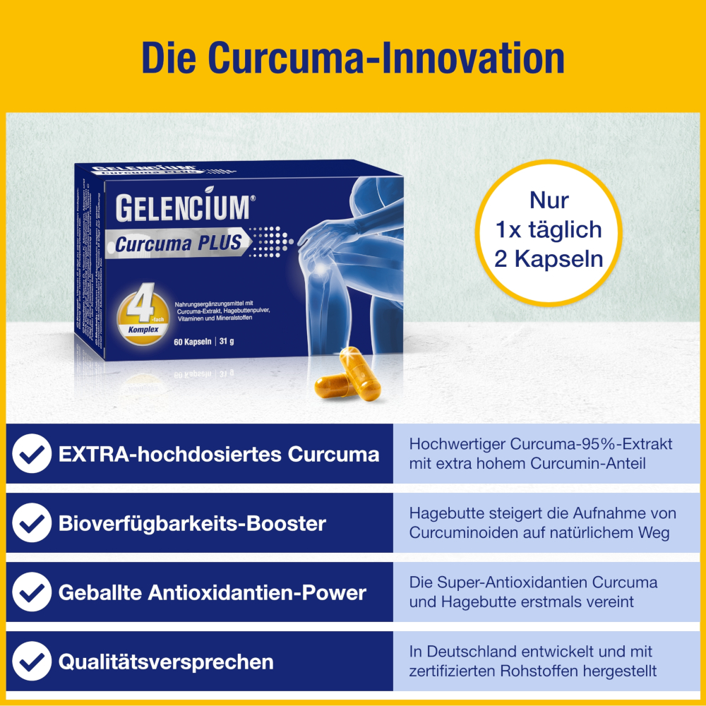 GELENCIUM Curcuma PLUS 60 St Kapseln