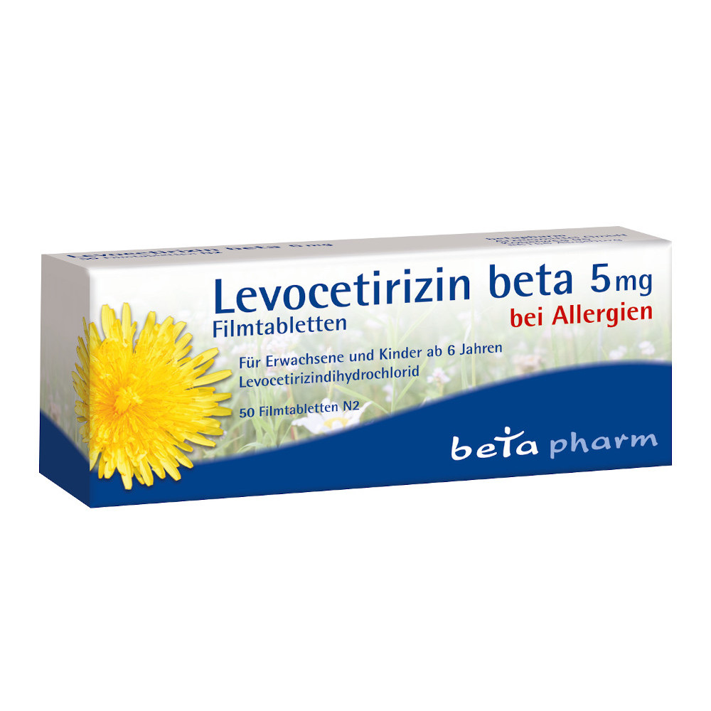 Levocetirizin Beta 5mg 50 St Filmtabletten