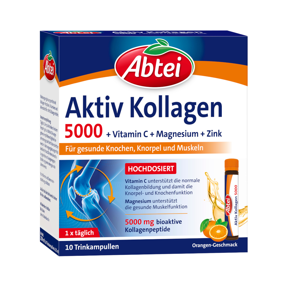 Abtei Aktiv Kollagen 5000 10X25 ml Trinkampullen