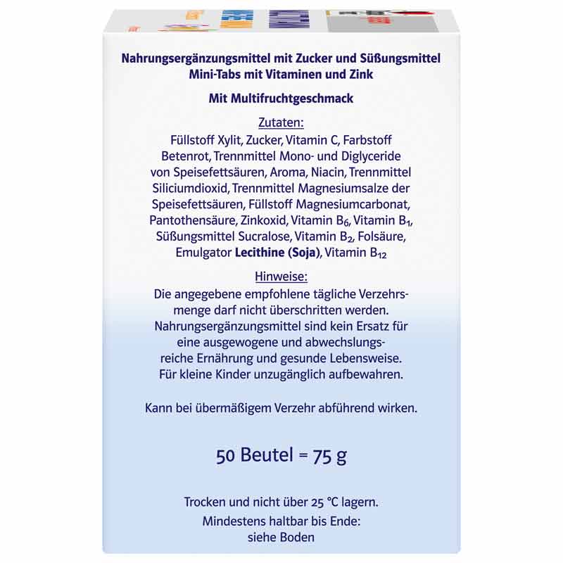 Doppelherz system MULTIVITAMIN MINI-TABS IMMUN 50 St Pellets