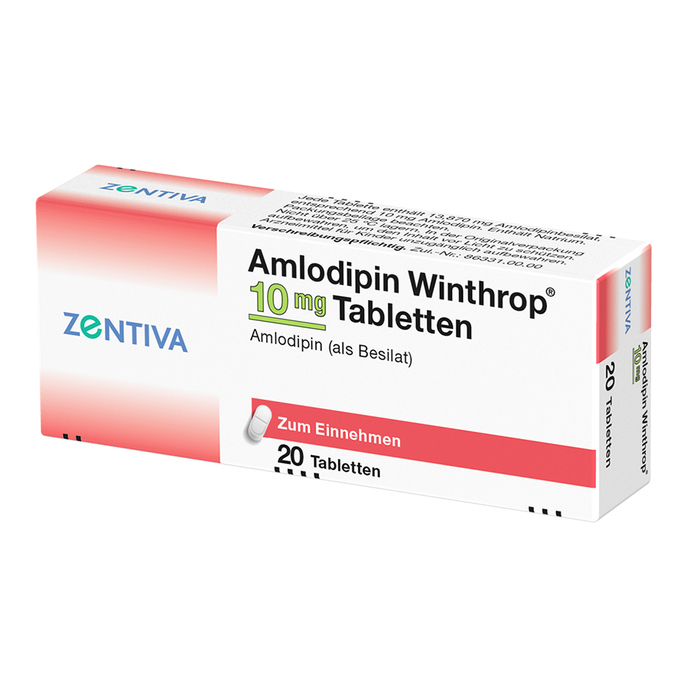 Amlodipin Winthrop 10mg 20 St Tabletten
