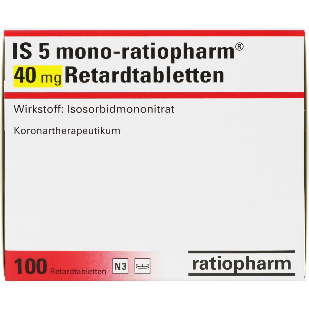 IS 5 mono-ratiopharm 40mg 100 St Retard-Tabletten