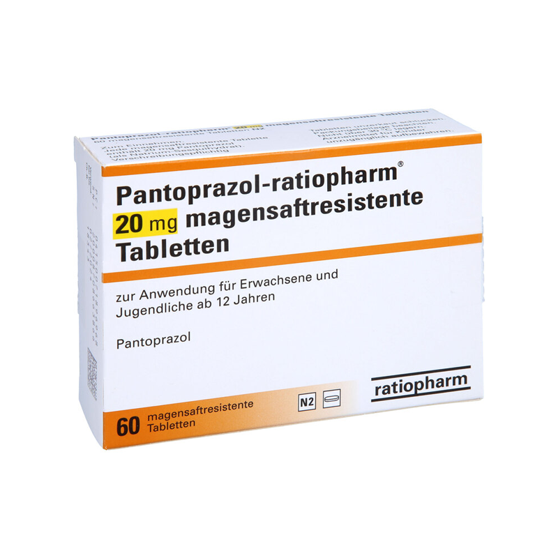 Pantoprazol-ratiopharm 20mg 60 St Tabletten magensaftresistent