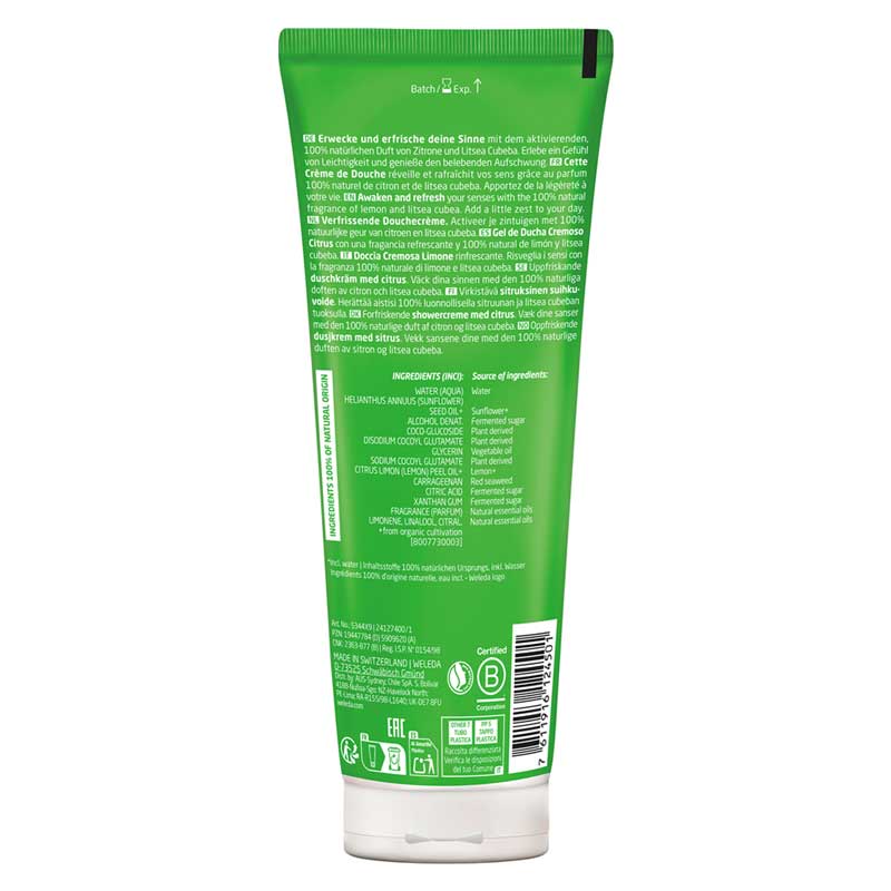 Weleda Refresh Shower Cream Citrus 200 ml Duschgel