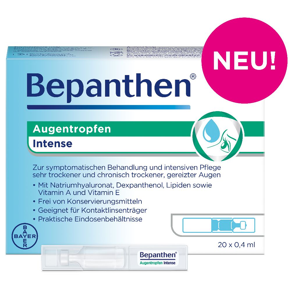 Bepanthen Augentropfen Intense 20X0.4 ml Augentropfen