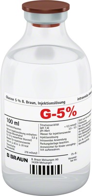 GLUCOSE 5% B.Braun Injektionslösung 20X50 ml Injektionslösung