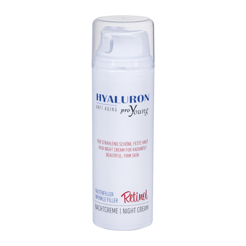 proYoung HYALURON ANTI AGING FALTENFILLER Retinol Nachtcreme 140 ml Nachtcreme