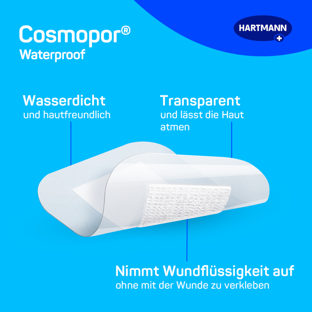 cosmopor waterproof 7,2x5cm 5 St Pflaster