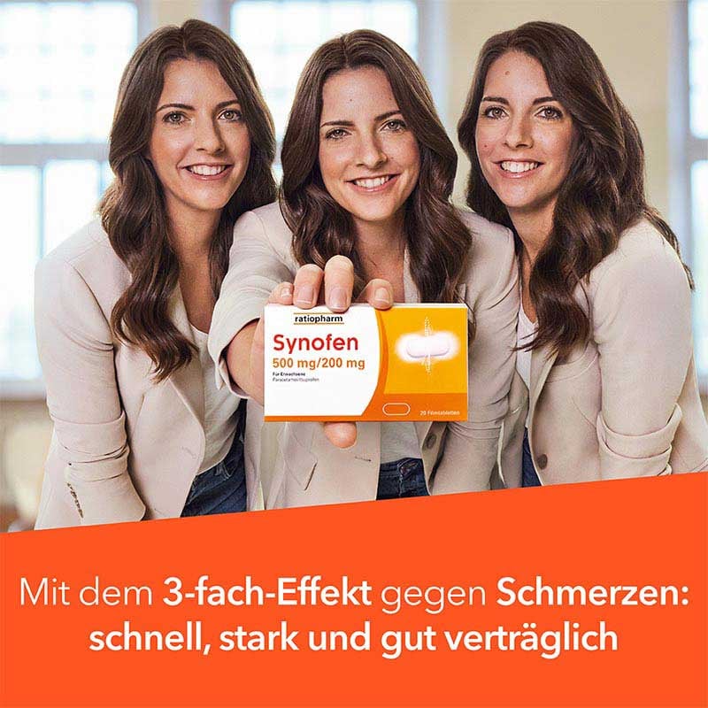 Synofen - mit Ibuprofen und Paracetamol 10 St Filmtabletten