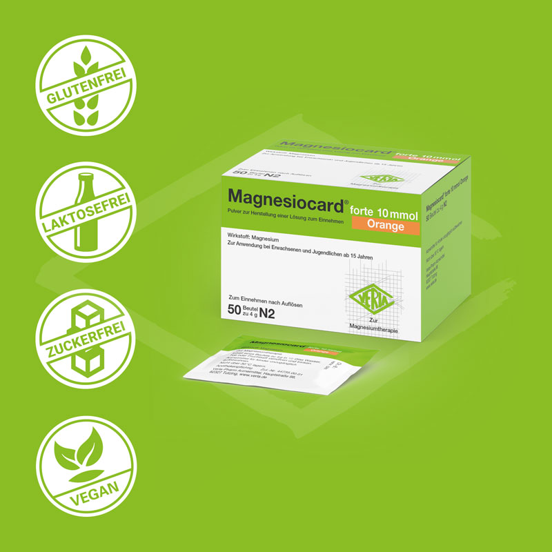 Magnesiocard forte  Orange 10mmol 100 St Pulver zur Herstellung einer Lösung zum Einnehmen