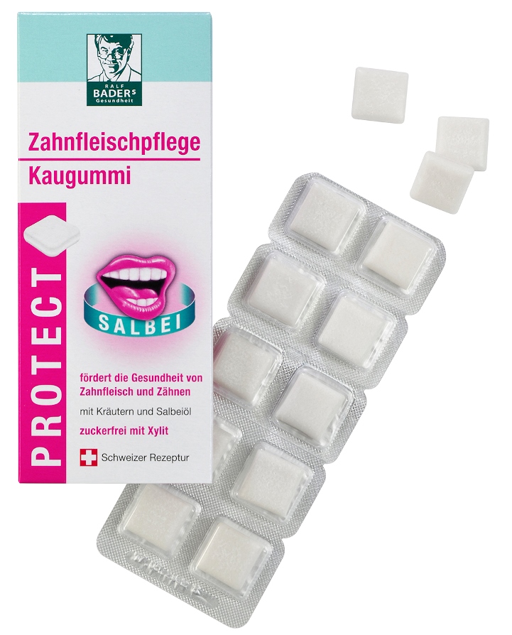 BADERS PROTECT Zahnfleischpflege Kaugummi 20 St Kaugummi