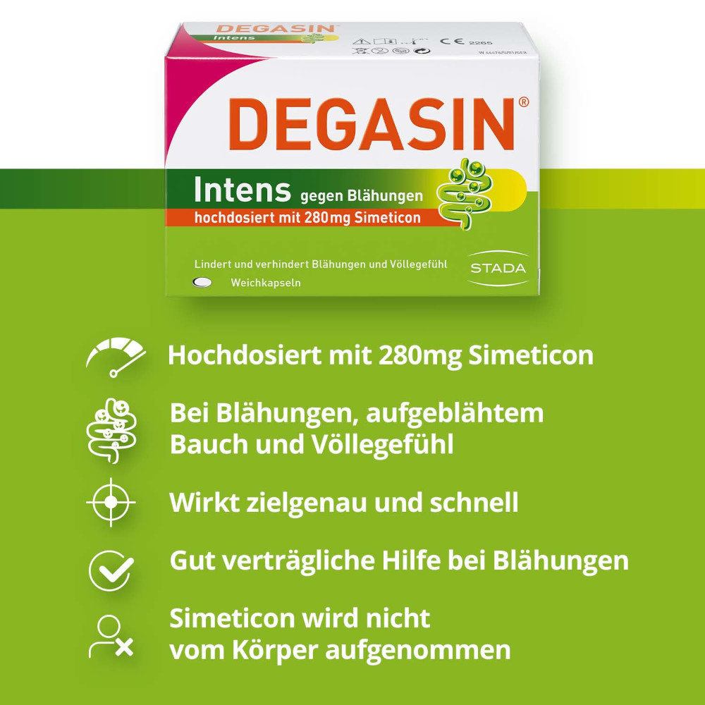 DEGASIN Intens gegen Blähungen 32 St Weichkapseln