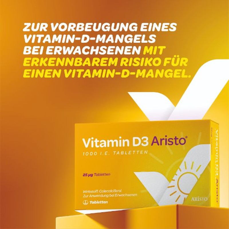 Vitamin D3 Aristo 1000 I.E. 100 St Tabletten
