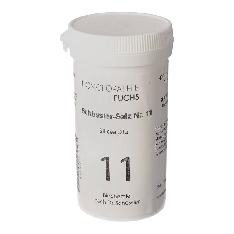 HOMOEOPATHIEFUCHS Schüssler-Salz Nummer 11 Silicea D12 Bicochemie 400 St Tabletten