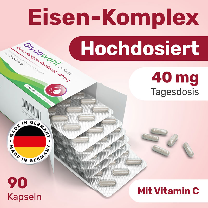 Glycowohl  protect Eisen-Komplex duodenal 40 mg 90 St Kapseln