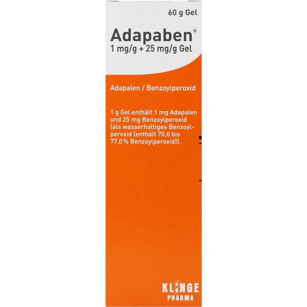Adapaben 1 mg/g + 25 mg/g  60 g Gel