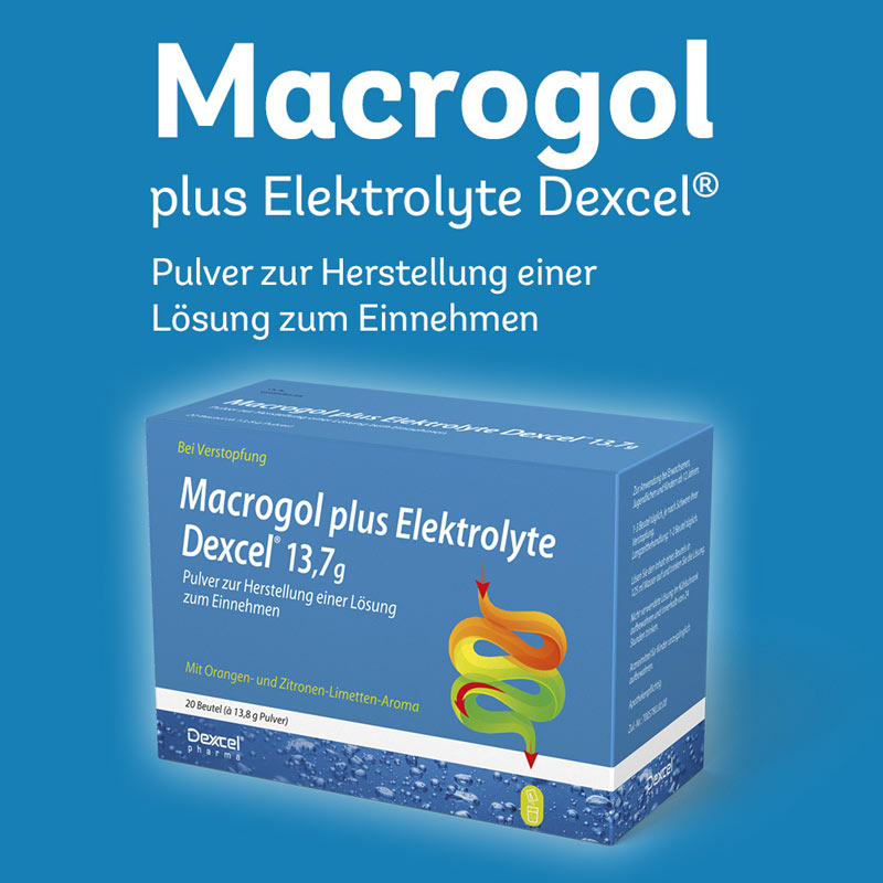 Macrogol plus Elektrolyte Dexcel 13,7g 20 St Pulver zur Herstellung einer Lösung zum Einnehmen