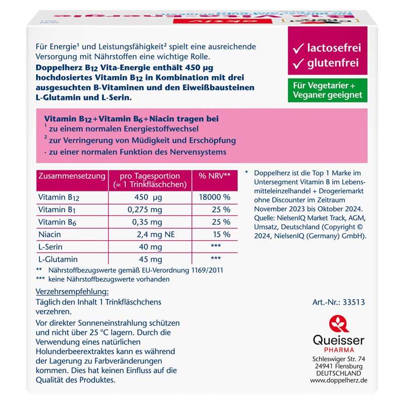 Doppelherz aktiv B12 Vita-Energie 30 St Trinkampullen