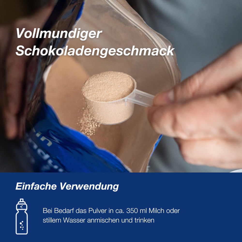 orthomol sport protein - Eiweißpulver mit Kreatin und BCAA - Schokoladen-Geschmack - Pulver