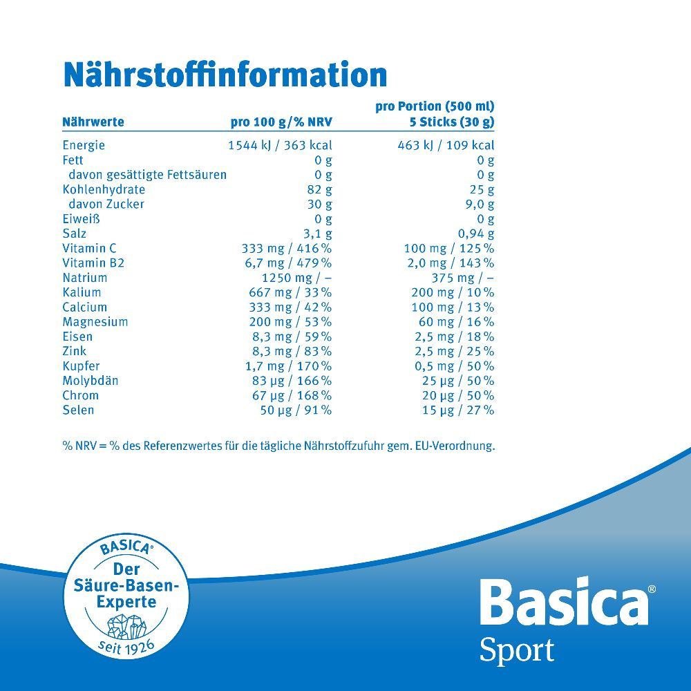 Basica Sport 660 g Pulver