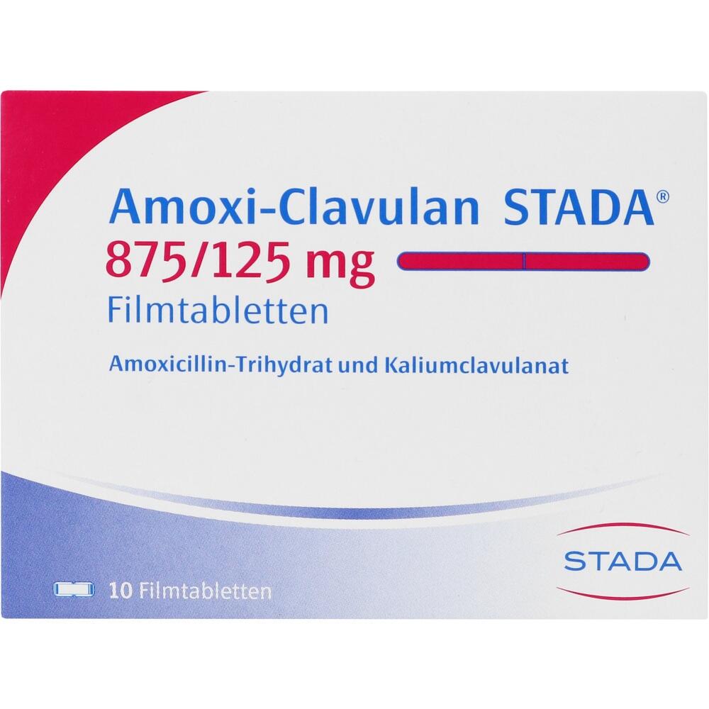Amoxi-Clavulan STADA 875/125mg 10 St Filmtabletten