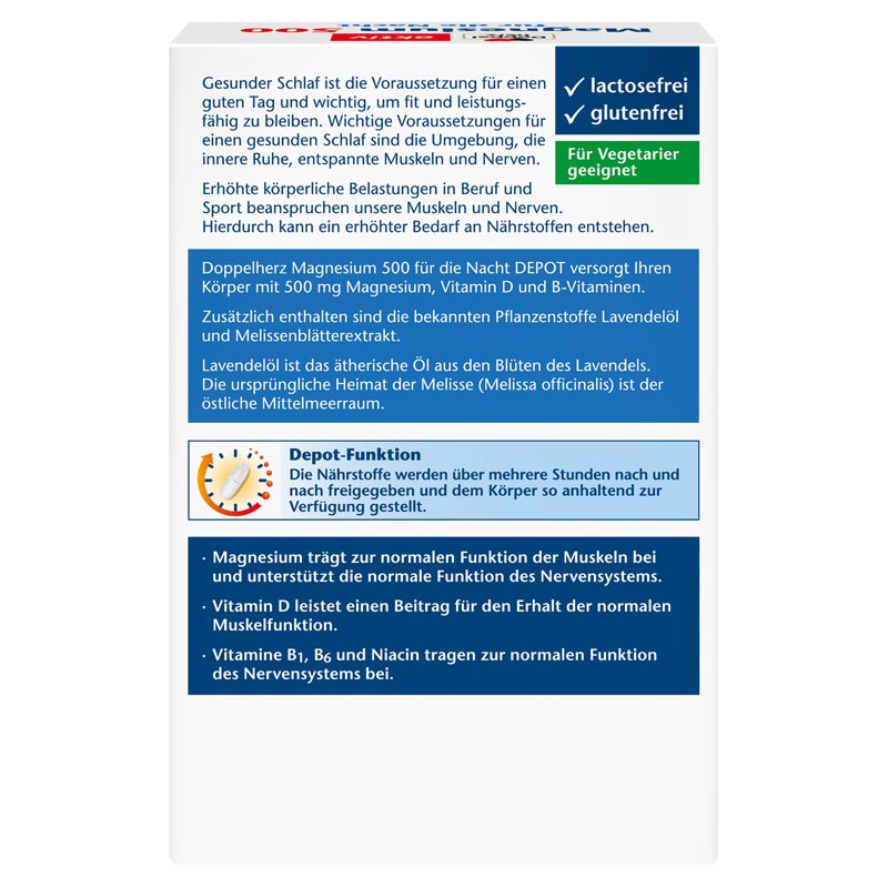 Doppelherz aktiv Magnesium 500 für die Nacht 100 St Tabletten