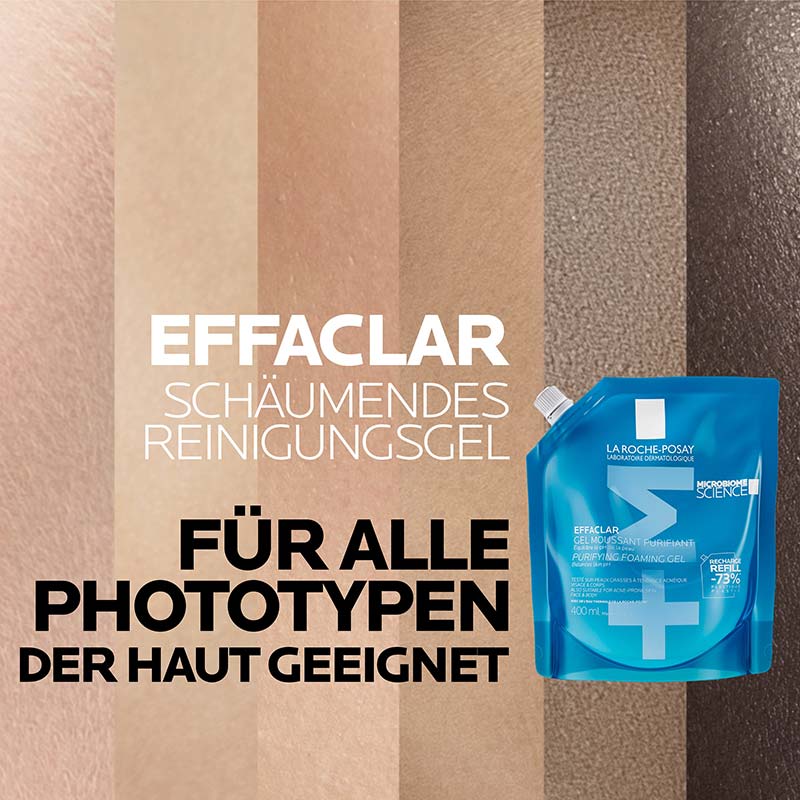 LA ROCHE-POSAY EFFACLAR SCHÄUMENDES REINIGUNSGGEL Nachfüllpack 400 ml Gel