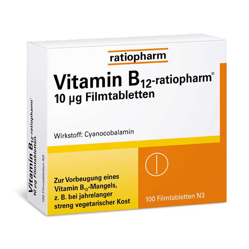 Vitamin B12-ratiopharm 10 µg  100 St Filmtabletten