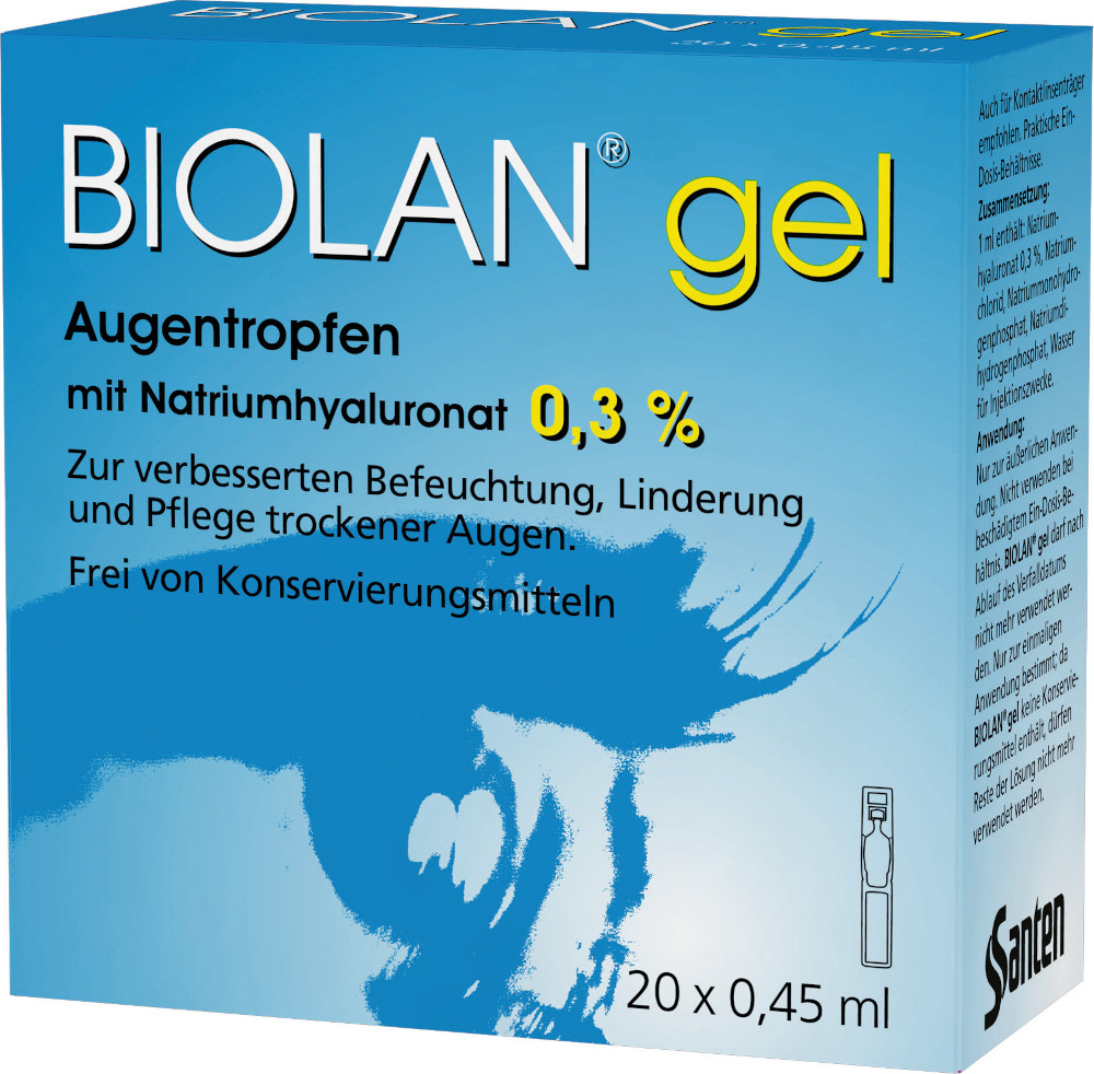 BIOLAN Gel Augentropfen 20X0.45 ml Augentropfen