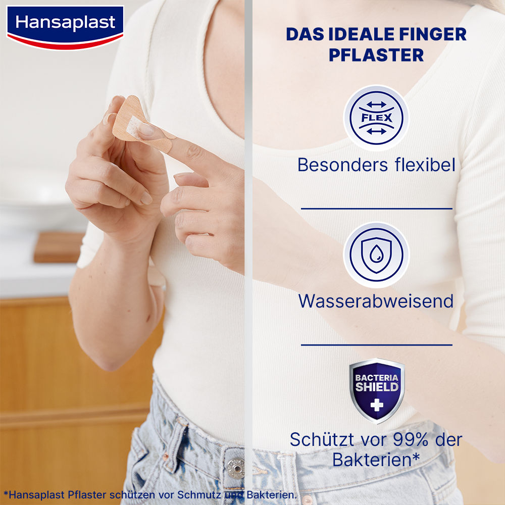 Hansaplast FINGERKUPPEN PFLASTER ELASTIC 10 St Pflaster