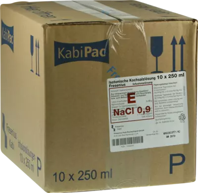 KOCHSALZLÖSUNG 0,9% Plastikfl.Fresenius 10X250 ml Infusionslösung