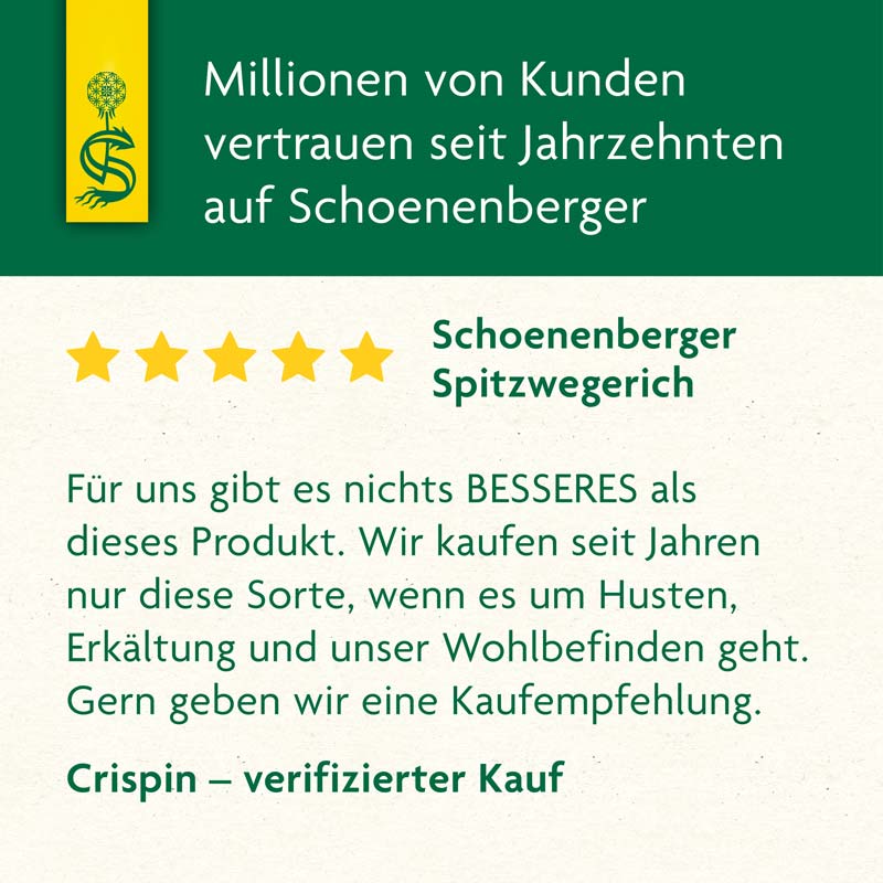 Schoenenberger Naturreiner Heilpflanzensaft Spitzwegerich 200 ml Saft