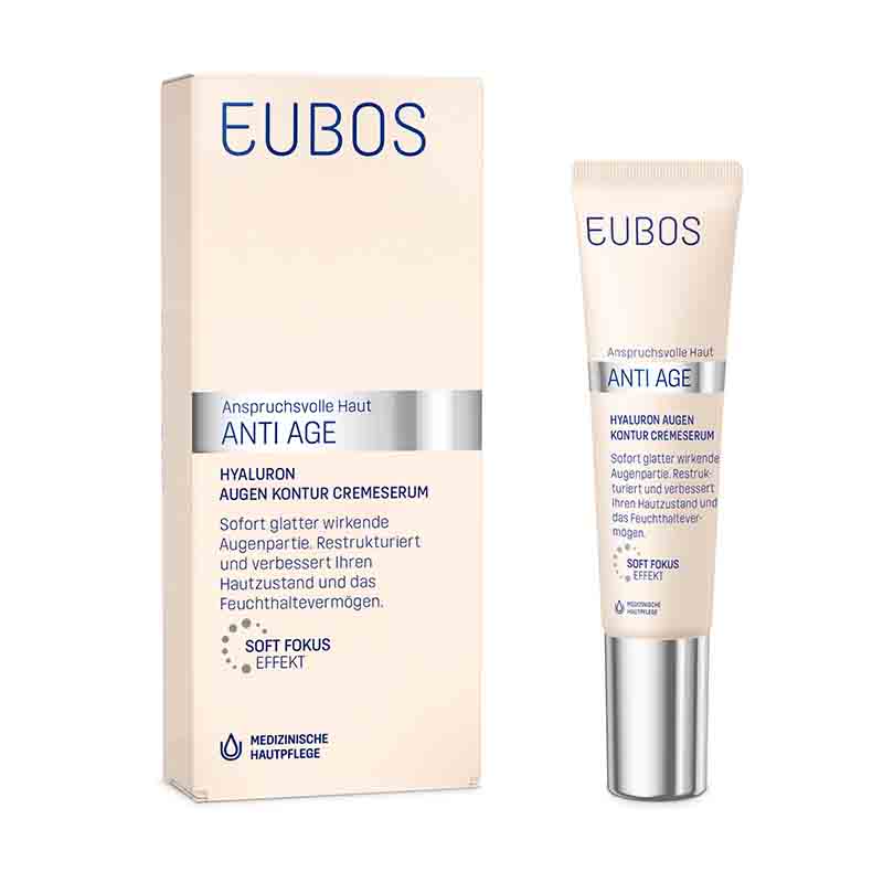 EUBOS SENSITIVE Hyaluron Augen Kontur CremeSerum 15 ml Creme