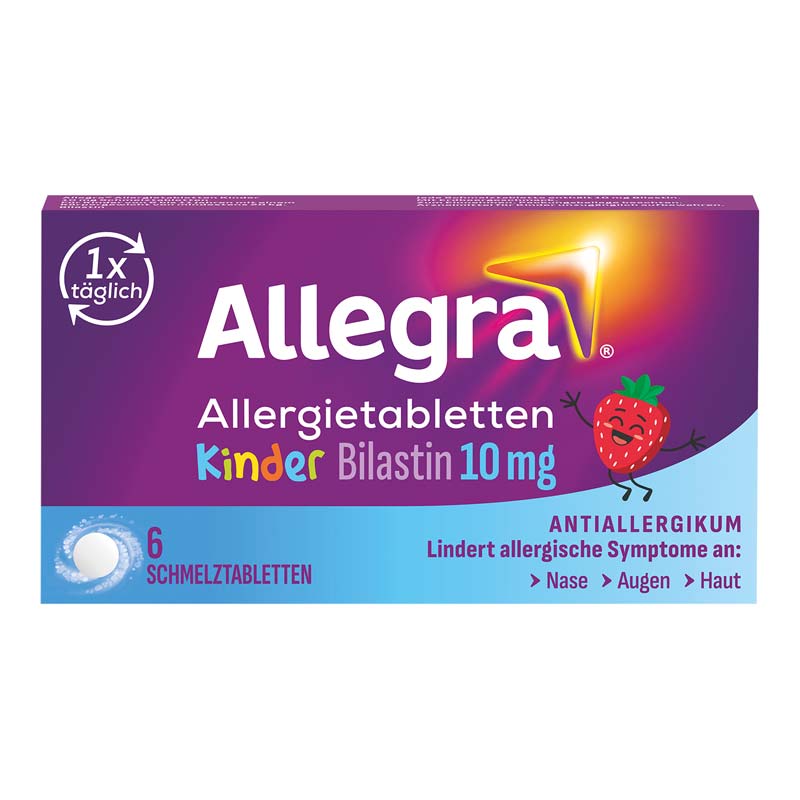 Allegra Allergietabletten KINDER 10 mg 6 St Schmelztabletten