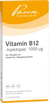 Vitamin B12 Injektopas 1.000 µg 10X1 ml Injektionslösung