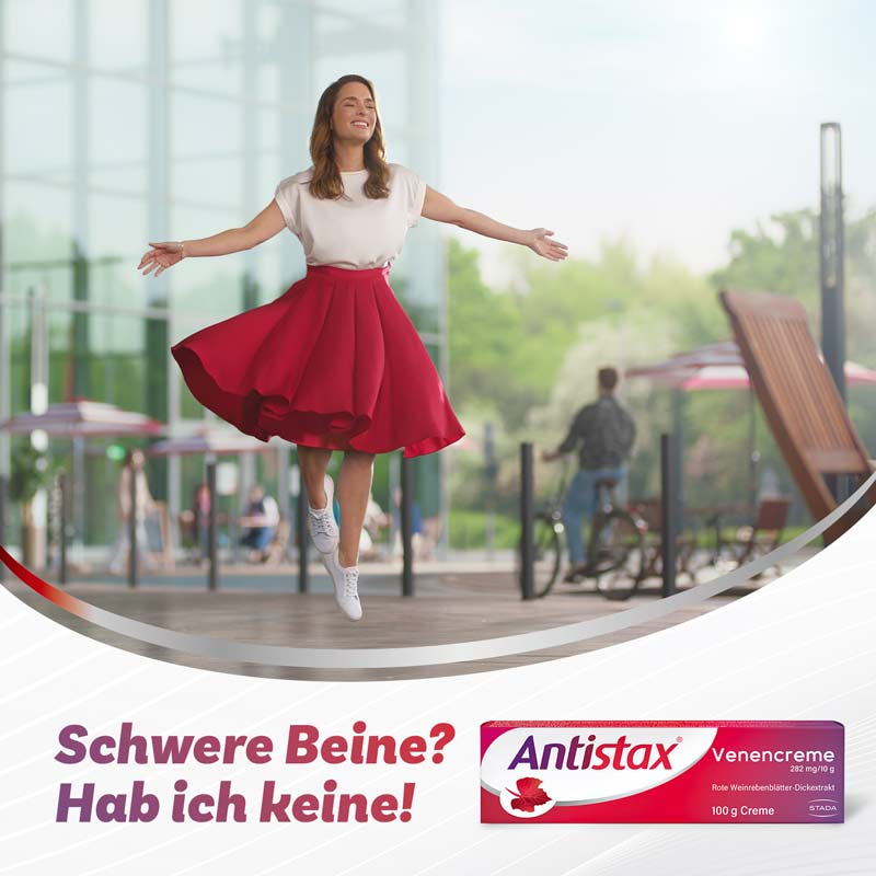 Antistax Venencreme, bei müden, schweren Beinen, Venenschwäche & Krampfadern 50 g Creme