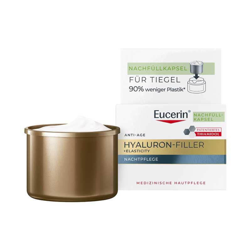 Eucerin HYALURON FILLER + ELASTICITY Nachtpflege Nachfüllpack 50 ml Creme