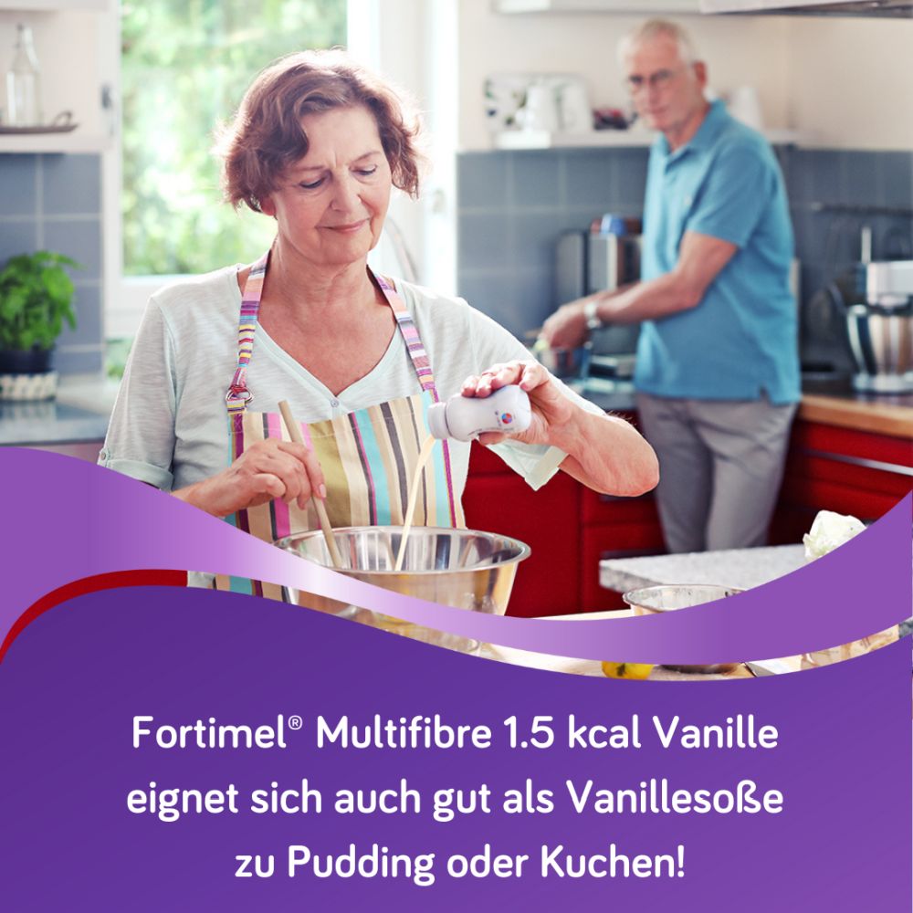 Fortimel Multifibre 1.5 kcal Vanillegeschmack 4X200 ml Flüssigkeit